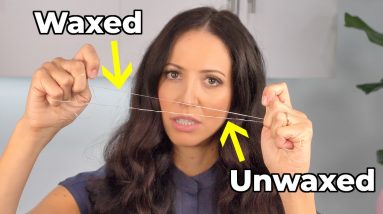 waxed vs. unwaxed dental FLOSS | which one is BEST