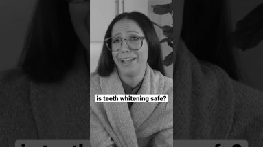 does whitening teeth destroy enamel? #shorts