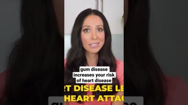 gum disease increases your risk of having a heart attack #shorts