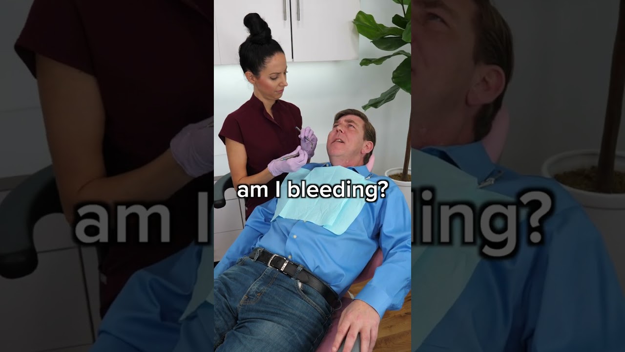 You're Bleeding when the dental hygienist tells you that you're bleeding #shorts - Etoners