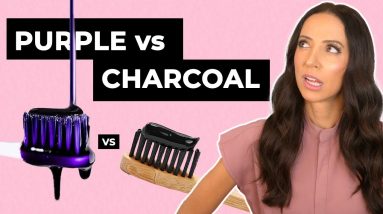 Charcoal Toothpaste vs Purple Toothpaste for Teeth Whitening